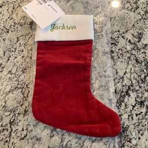 Pottery Barn Custom Christmas Stocking “Jackson”